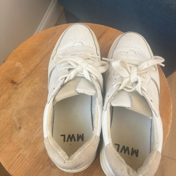 Madewell Court Sneakers in Colorblock Leather and Suede Sneakers Size 7 - Picture 9 of 12